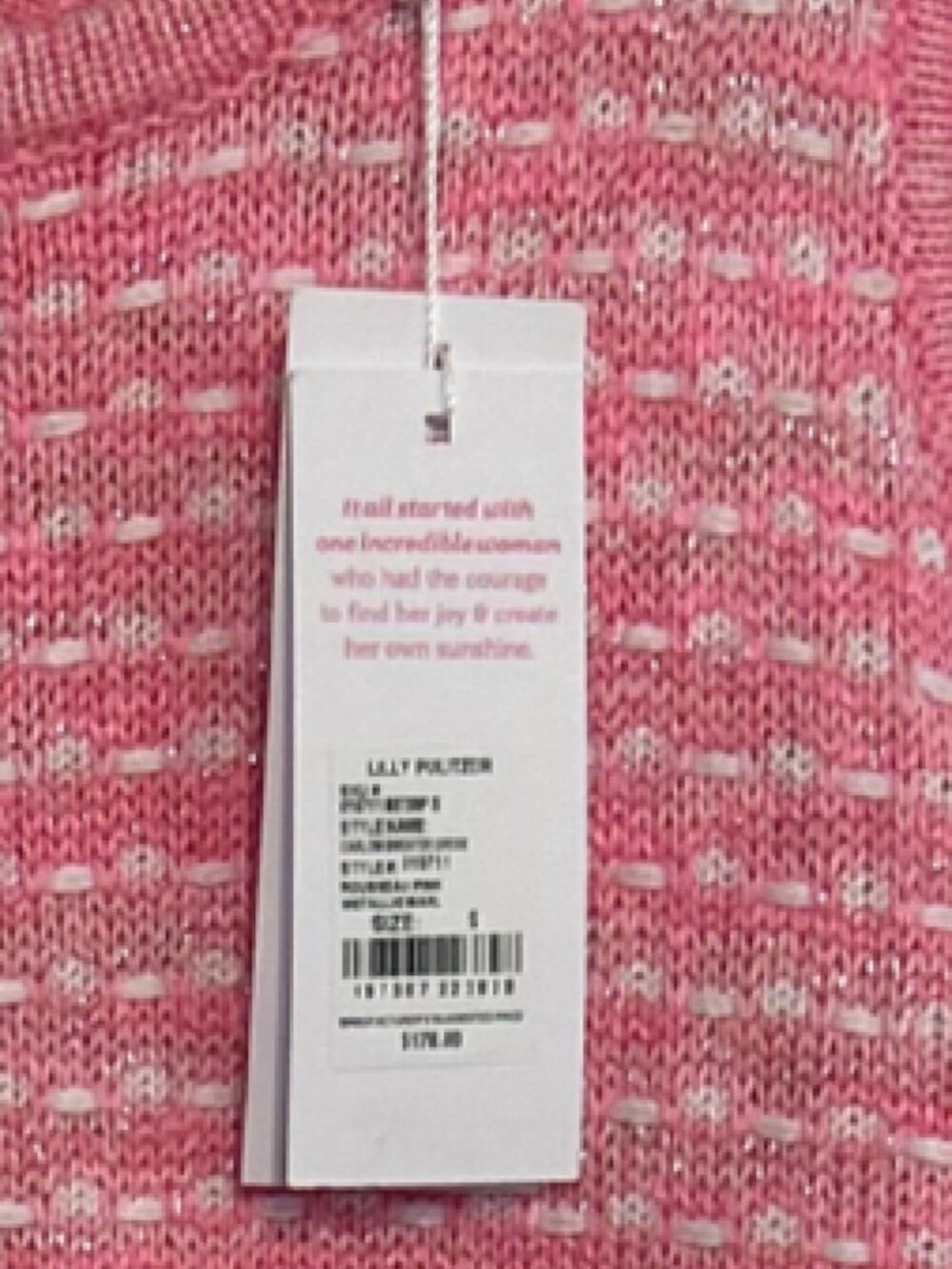 Lilly Pulitzer Carlow Sweater Dress NWT Size Small Rousseau PINK - Picture 2 of 5